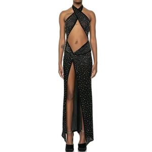 akira beaded maxi dress sheer fabric AKIRA Maxi Dresses for Women